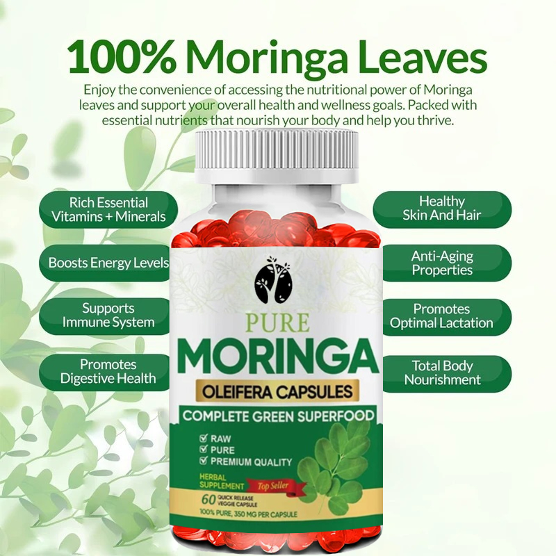 Capsule Moringa -60 capsule 3X - Moringa Leaf Powder recensione e prezzo