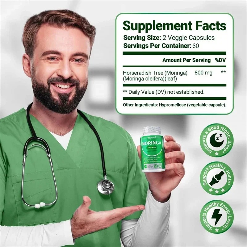 Capsule in polvere di foglie d - Moringa Leaf Powder recensione e prezzo